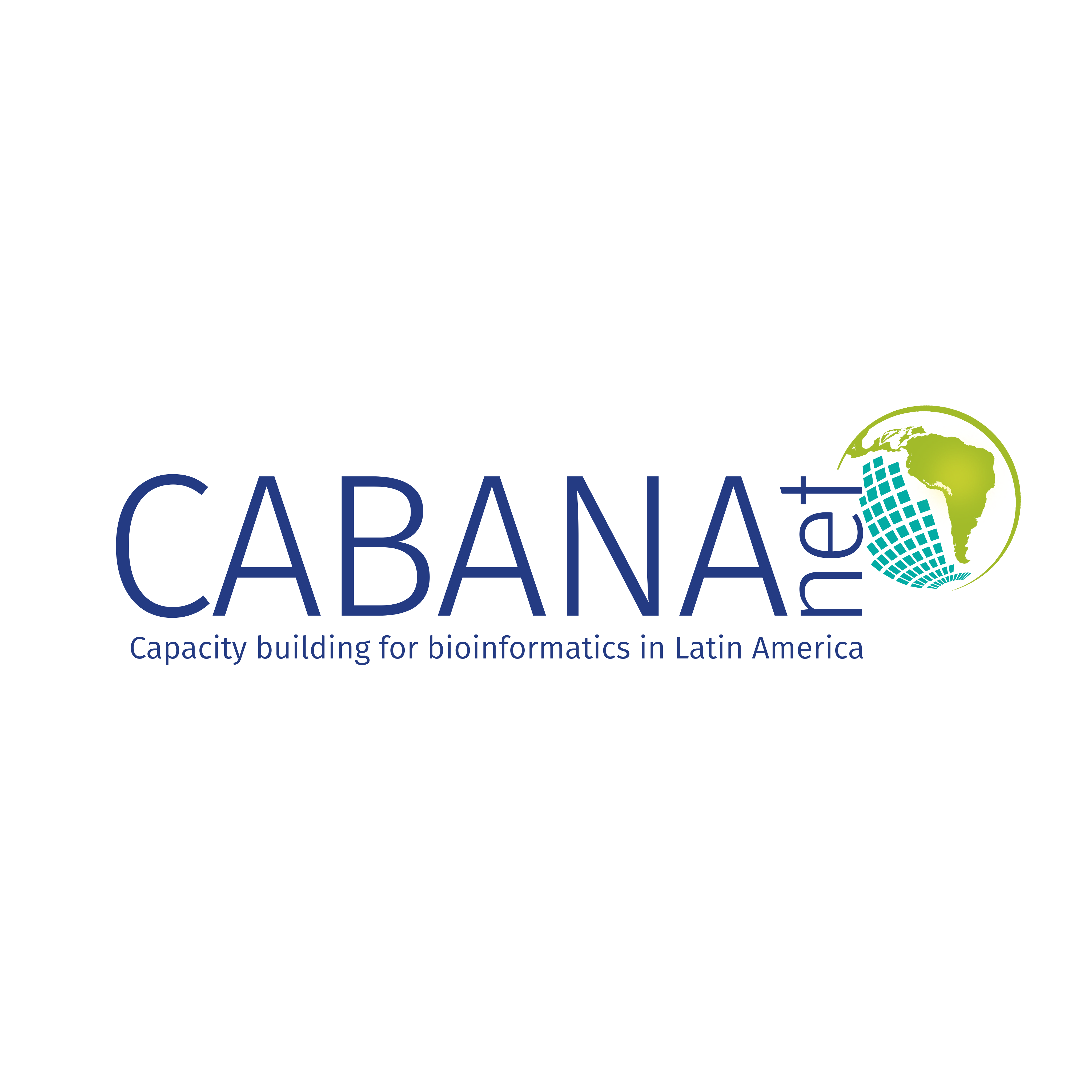 Logo for Capacity building for Bioinformatics in Latin America.